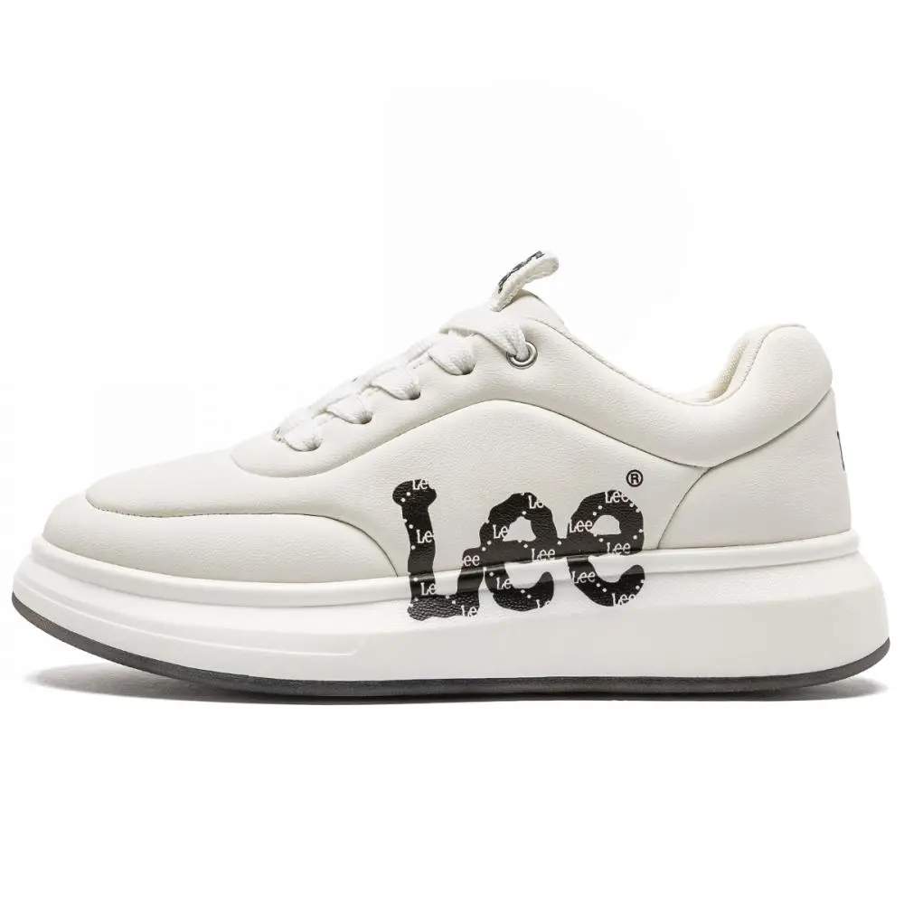 Lee White Sneakers Height Increasing Low top Skateboard Shoes Men's