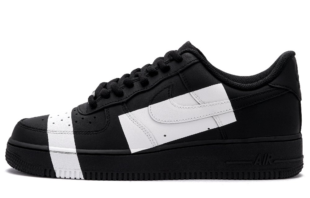 Nike Air Force 1 'Pixel A' Anti Slip Wear Resistant Low Top Skateboard Shoes Unisex Black White