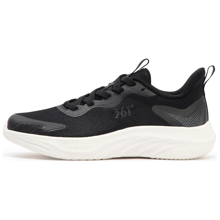 361° Cloud Journey Anti Slip, Wear Resistant, Breathable Coverage Low Top Running Shoes Women's Black White