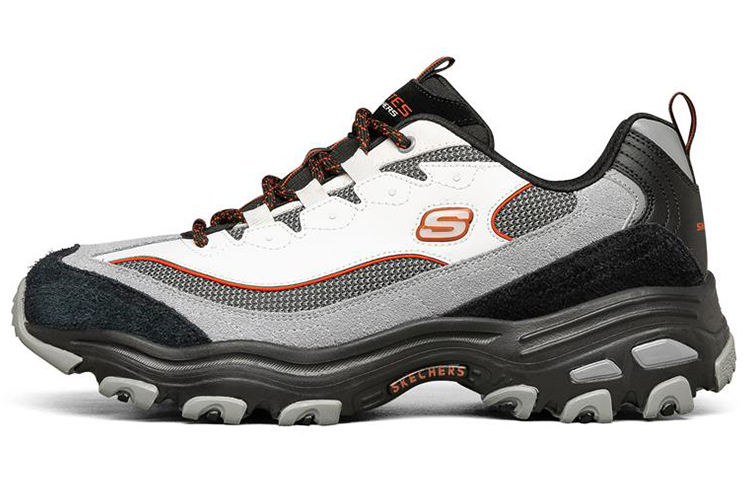 Skechers D Lites 1.0 Low Top Running Shoes Black/Grey/White