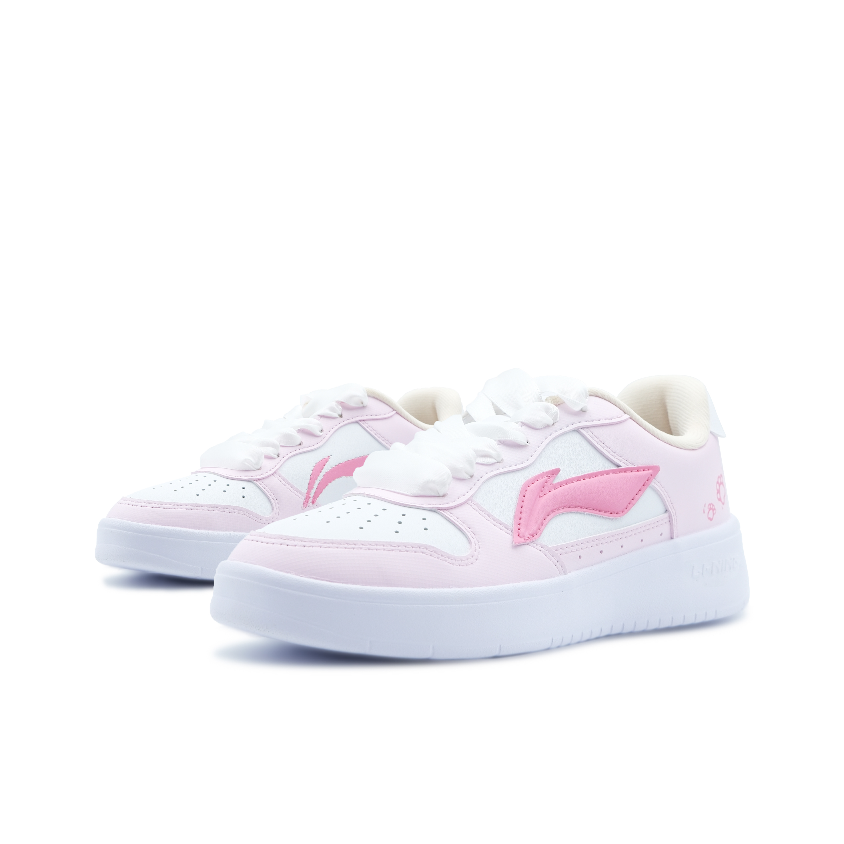 LiNing Pontoon Boats Anti-Slip Wear-Resistant Low-Top Skateboard Shoes Women's Pink купить в интернет-магазине Yoocart с быстрой доставкой по России.