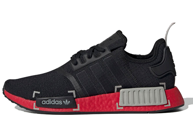 Adidas Nmd R1 Black Grey Scarlet