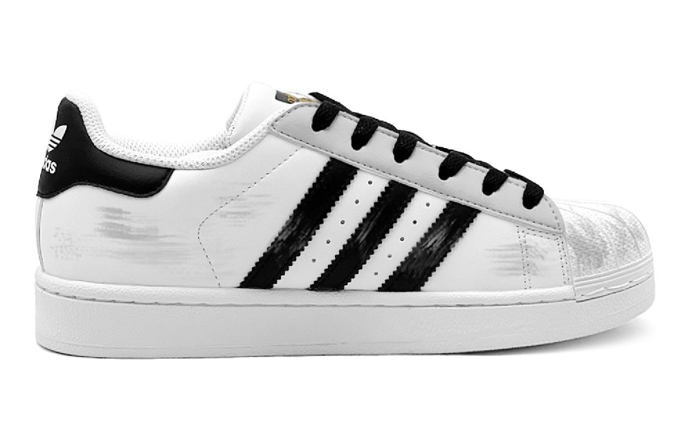Adidas Originals Superstar Skateboard Shoes Unisex Low-Top White/Black