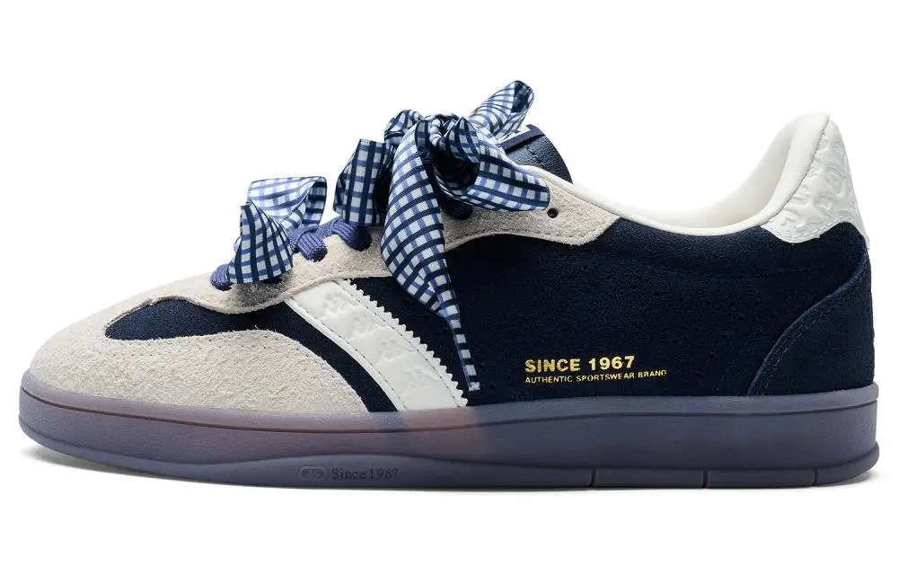 Kappa Back to Back Abrasion Resistant Low top German Army Trainers Women's Midnight Blue