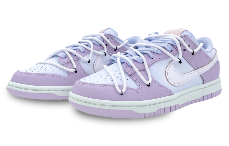 Nike Dunk Low 'Atmosphere Pink' Low top Skateboard Shoes Women's White Purple купить в интернет-магазине Yoocart с быстрой доставкой по России.