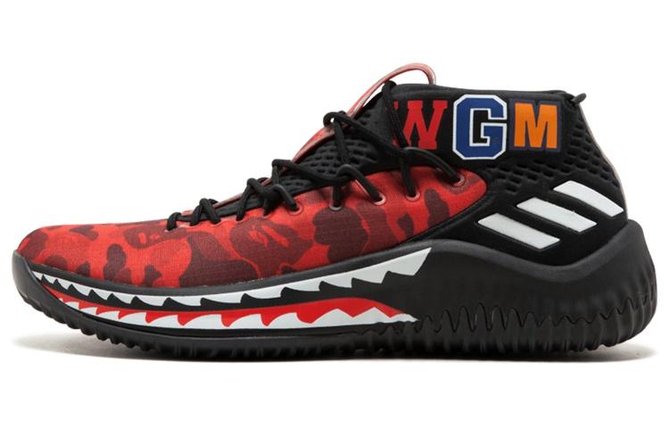 Adidas Dame 4 A Bathing Ape Red
