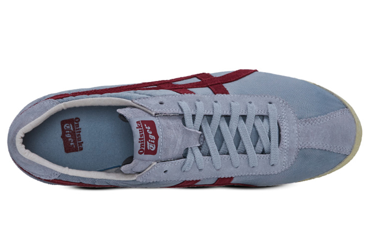 Onitsuka Tiger Corsair Vin Slip Resistant Low Top Casual Shoes Unisex Gray Red