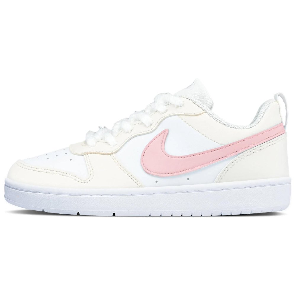 Nike Court Borough Non slip Lightweight Low Top Skateboard Shoes Women's Ivory