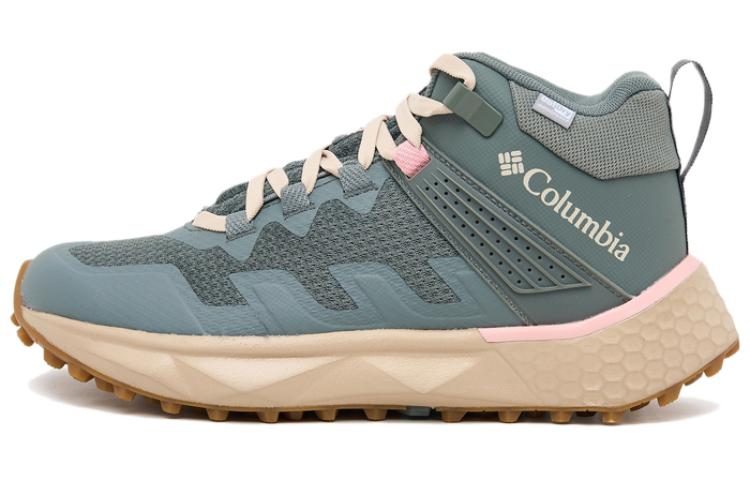 Columbia Hiking / Trekking Shoes Women's Mid-Top Gray Green