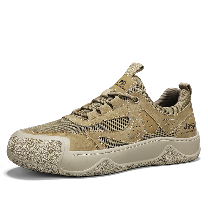 Jeep Wear-resistant And Lightweight Low-Top Casual Shoes Men's Khaki купить в интернет-магазине Yoocart с быстрой доставкой по России.