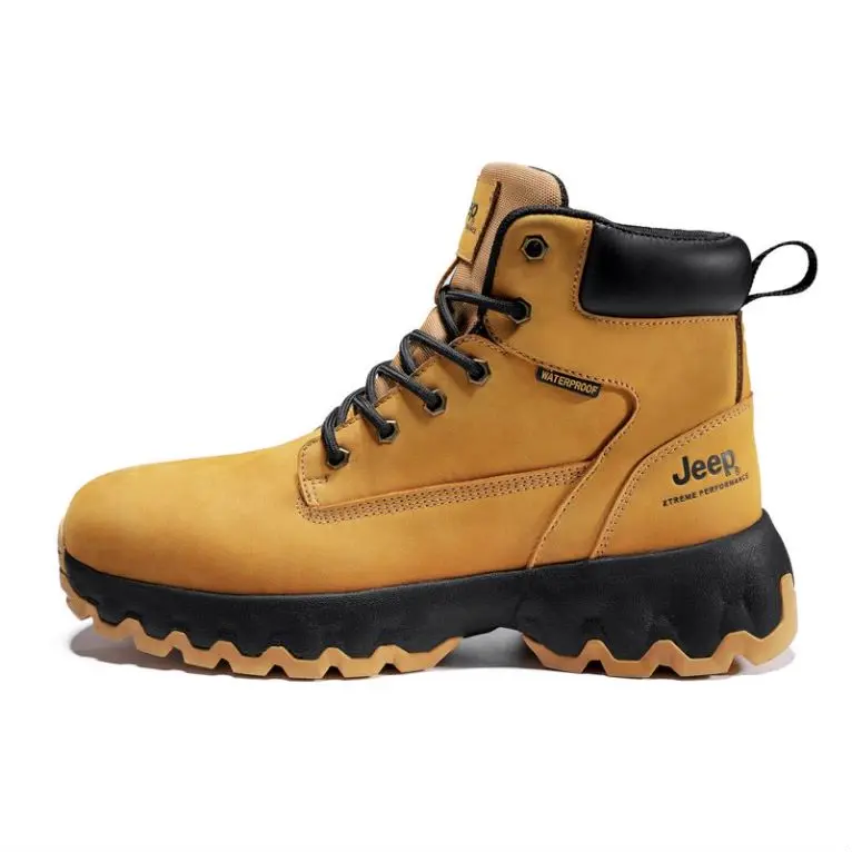 Jeep Short Outdoor Boots Men's Black Yellow
