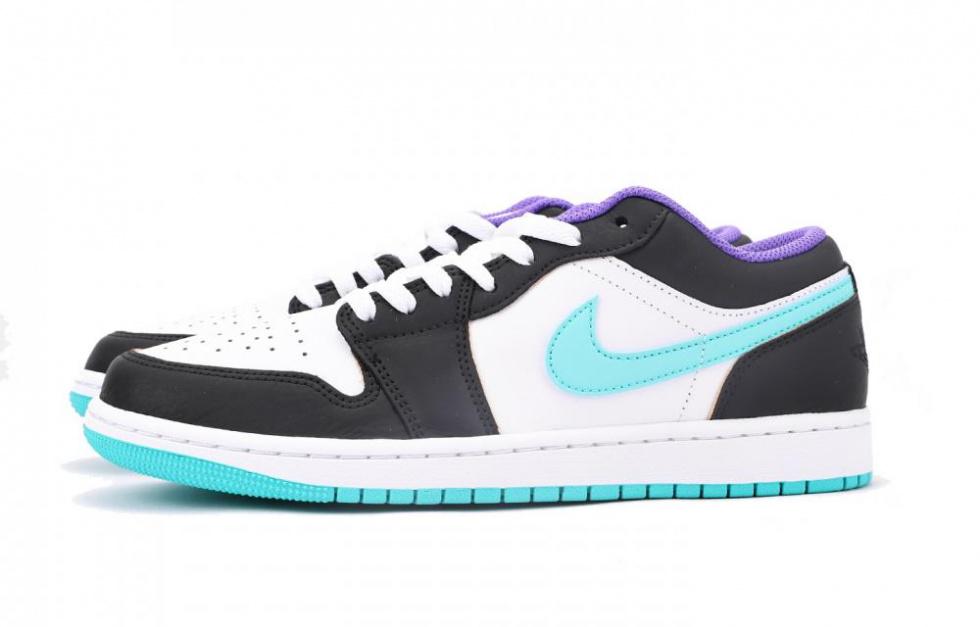 Jordan Air Jordan 1 Slip-Resistant Coverage Low-Top Vintage Basketball Shoes Men's Blue Black купить в интернет-магазине Yoocart с быстрой доставкой по России.