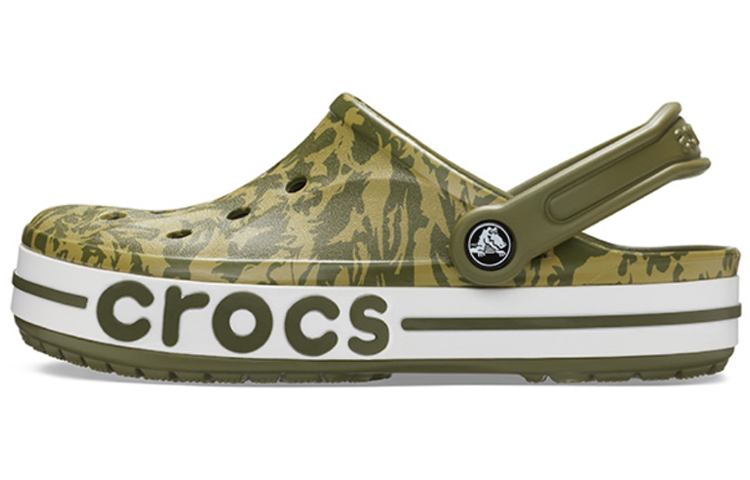Crocs 4 Printing Camouflage Green Unisex Sandals