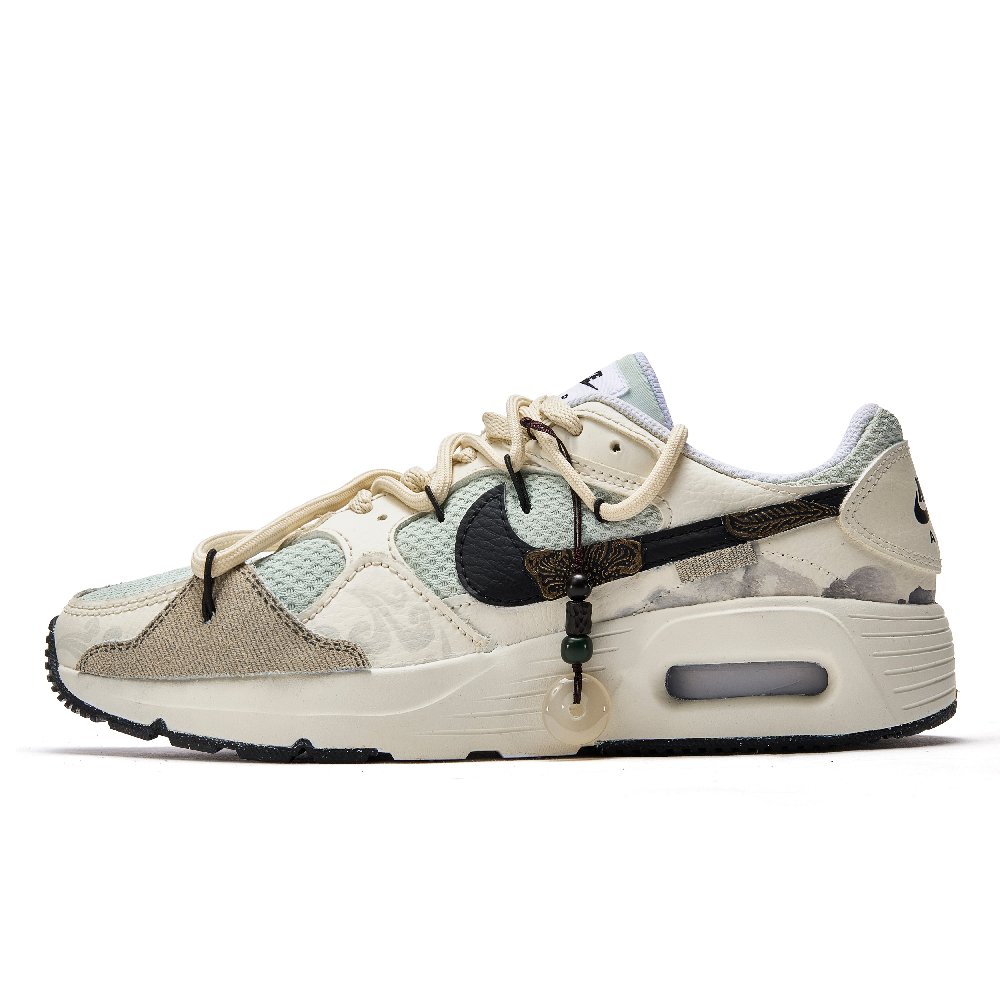 Nike Air Max SC Slip-Resistant Low-Top Running Shoes GS Gray Green