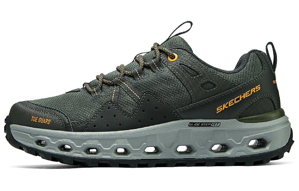 Skechers Anti-Slip Wear-Resistant Low-Top Casual Running Shoes Men's Green