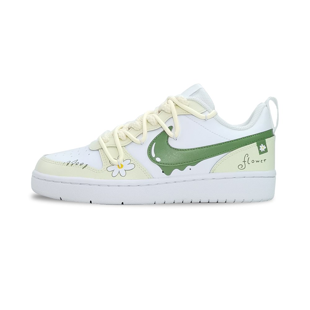 Nike Court Borough Skateboard Shoes Women's Low-Top Yellow