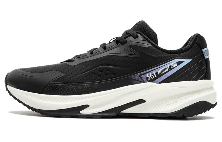 361° Cushioning, Abrasion Resistant, And Waterproof Low Top Running Shoes Women's Black Blue