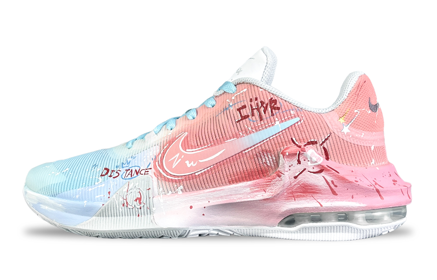 Nike Air Max Impact 4 Basketball Shoes Men's Mid Top Blue/Pink купить в интернет-магазине Yoocart с быстрой доставкой по России.