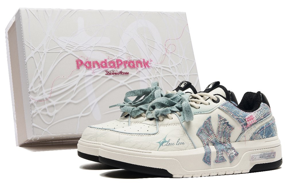 MLB Chunky Liner Skateboard Shoes Unisex Low-Top White/Blue
