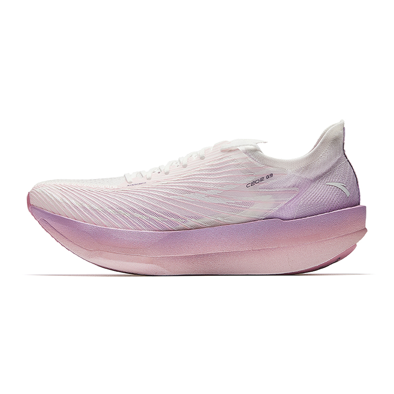 Anta C202 G9 Anti Slip Wear Resistant Low Top Casual Running Shoes Men's White Purple