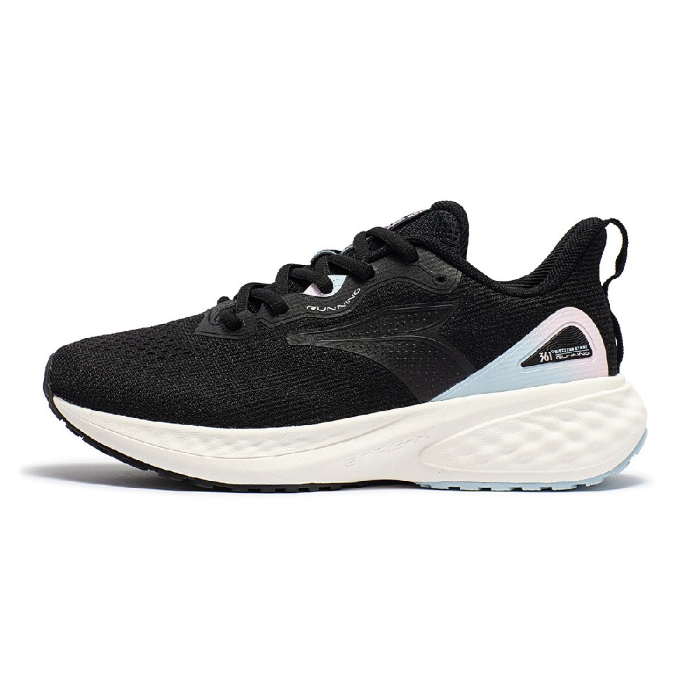 361° Cushioning Wear-Resistant Low-Top Casual Running Shoes Women's Black