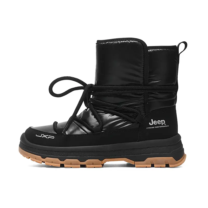 Jeep Short Snow Boots Unisex Black