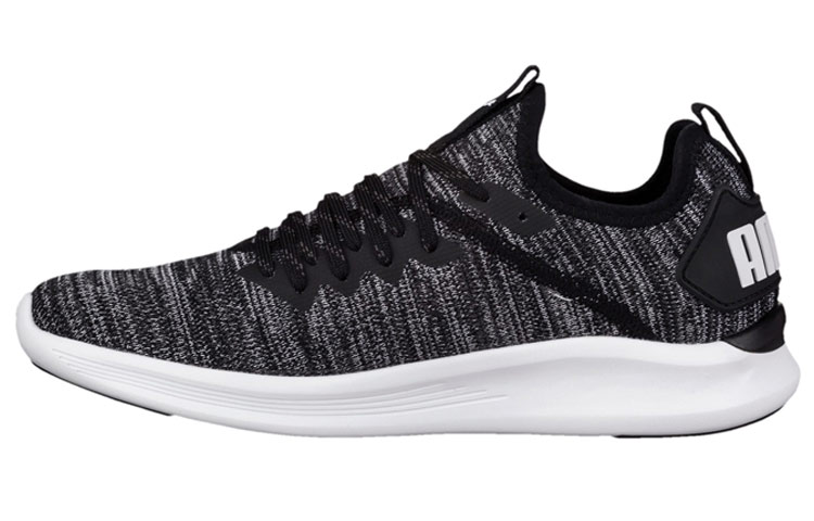 PUMA Ignite Flash Evoknit Low Running Shoes Black/Grey Women's