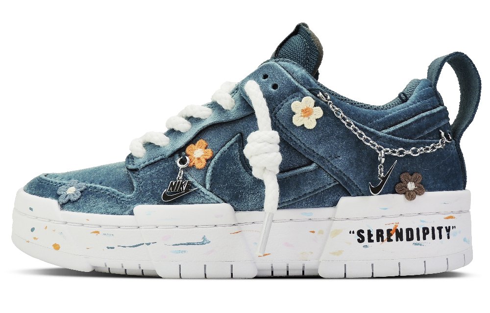 Nike Dunk Sudden Heartbeat Small Daisy 520 Low-Top Skateboard Shoes Women's Lake Green