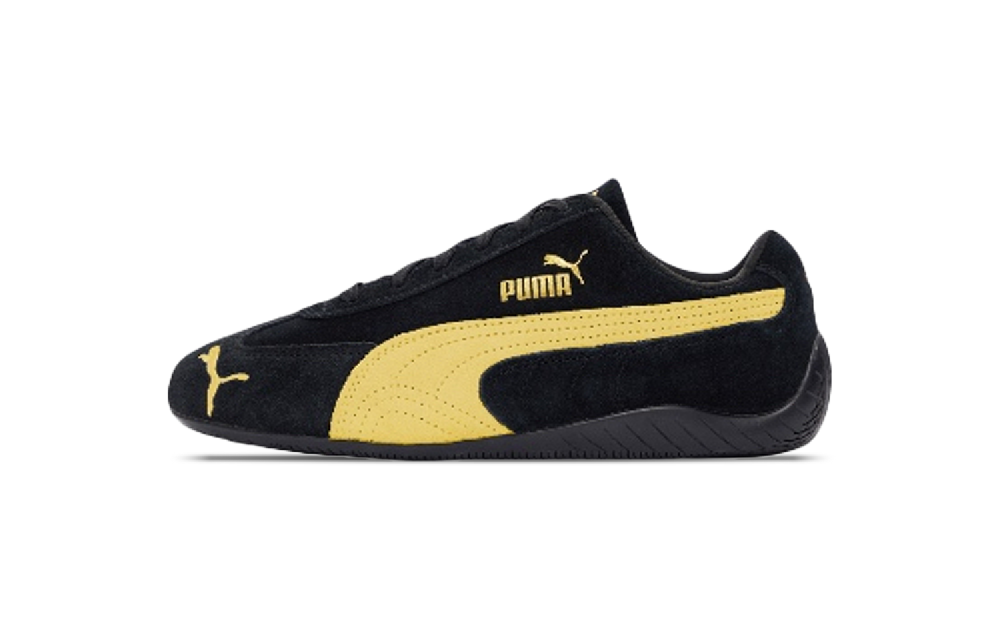 PUMA Speedcat Collection Low Top Casual Shoes Unisex Black Yellow