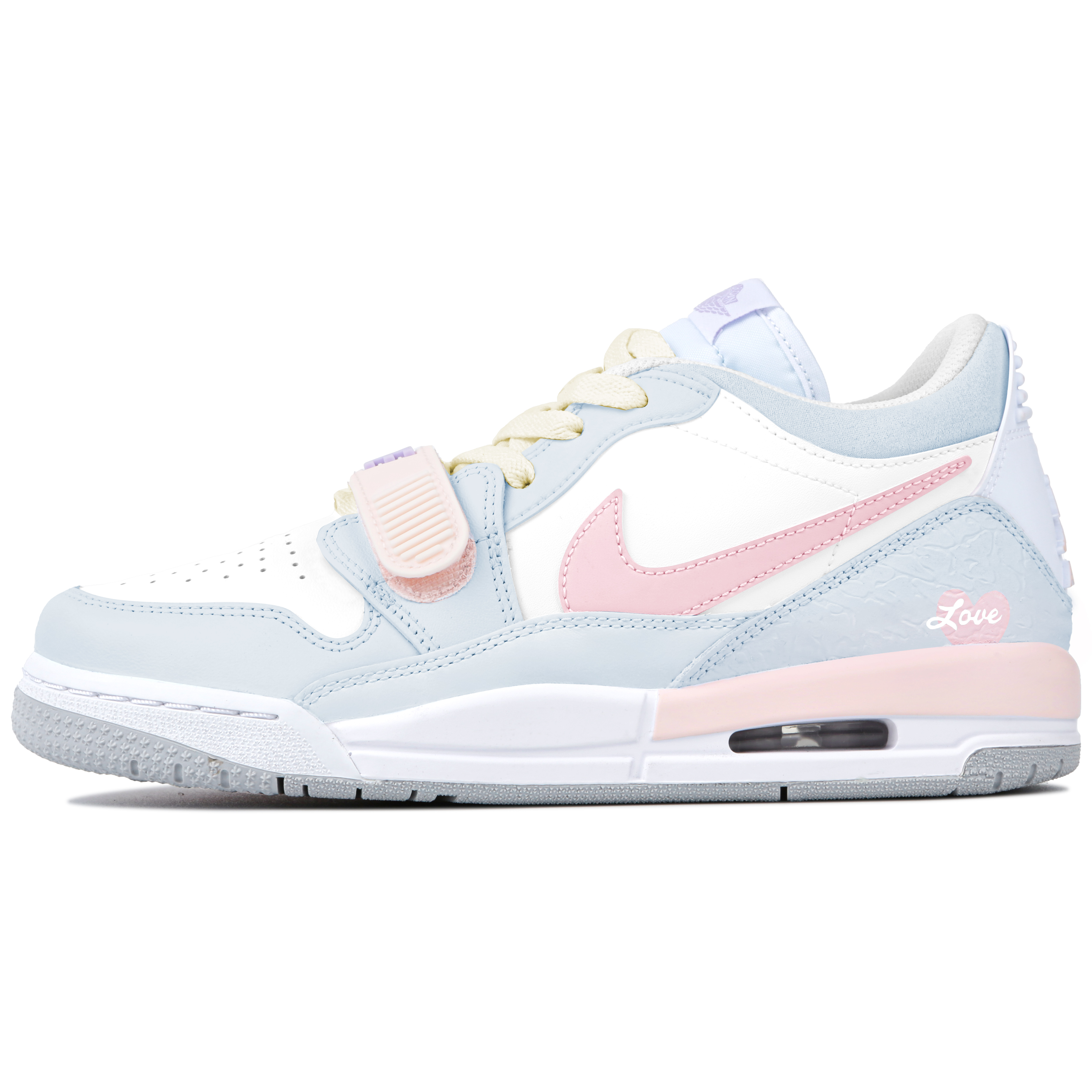 Jordan Legacy 312 Abrasion Resistant Low Top Vintage Basketball Shoes Unisex Cerulean