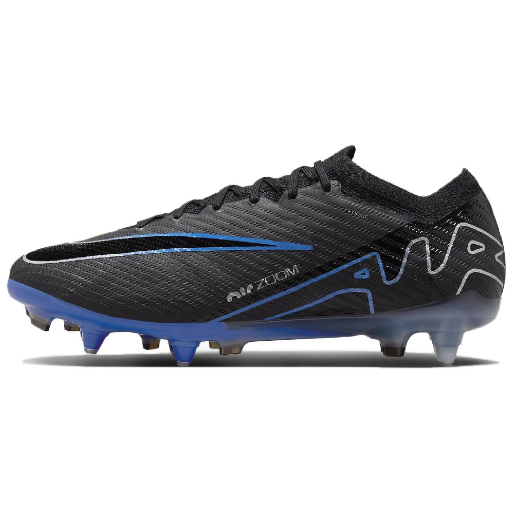 Nike Mercurial Vapor 15 SG Metal Long Studs Natural Ground Anti Slip Wear Resistant Soccer Shoes Unisex Black Blue