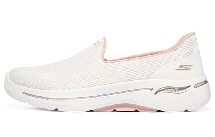 Skechers Go Walk Arch Fit 'White Light Pink' Women's