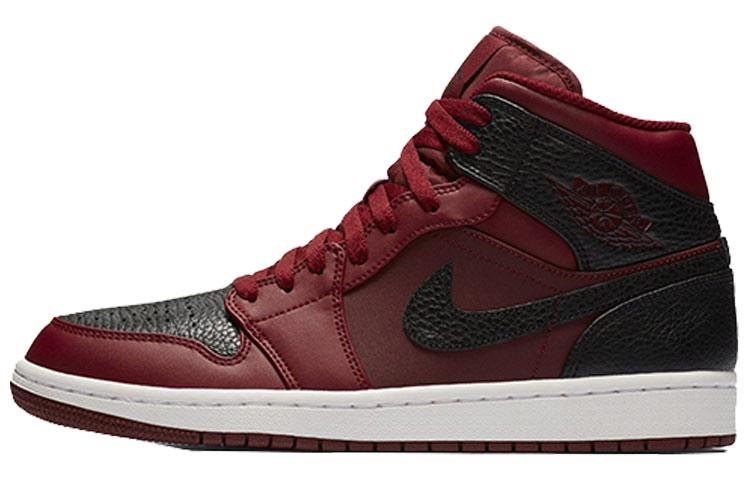Jordan 1 Retro Mid Team Red Black