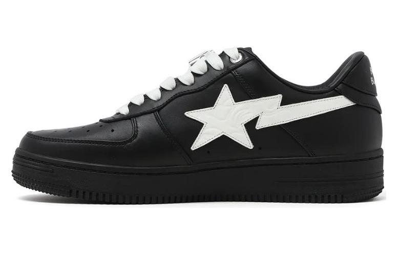 A BATHING APE STA Cushioning Low-Top Skateboard Shoes Unisex Black