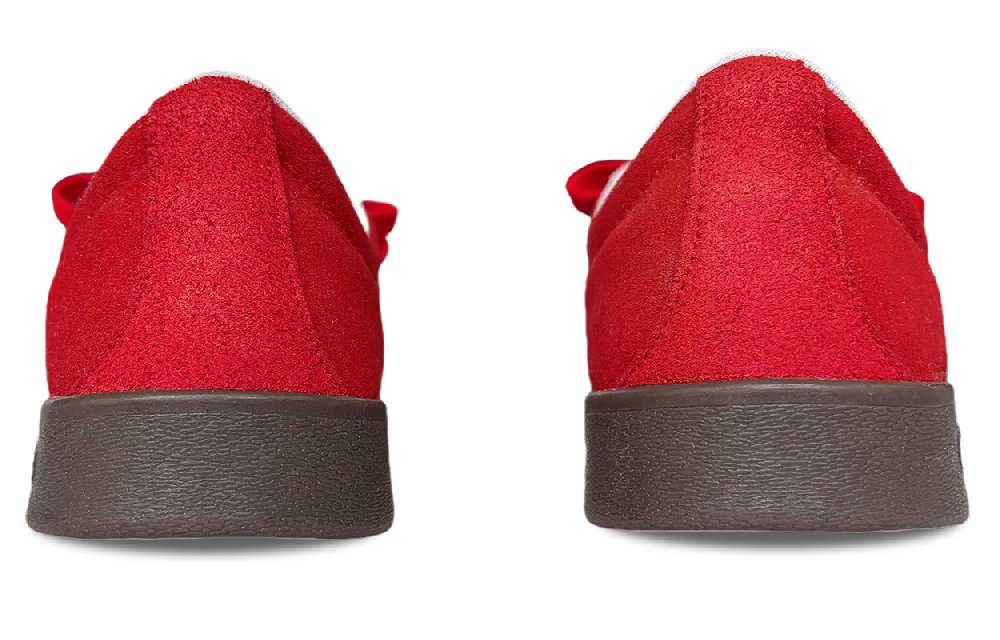 Adidas Neo Vl Court Classic Anti Slip Wear Resistant Low Top Skateboard Shoes Unisex Scarlet