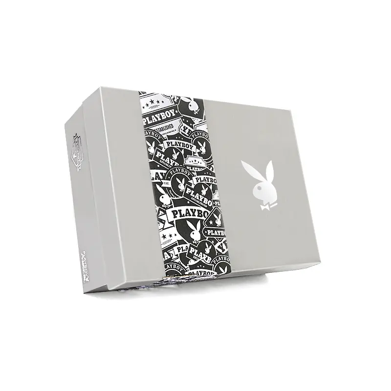Playboy Closed Toe Slippers Men's Gift Box Set