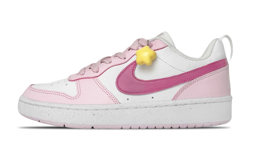Nike Court Borough Anti Slip Wear Resistant Low Top Skateboard Shoes GS Pink