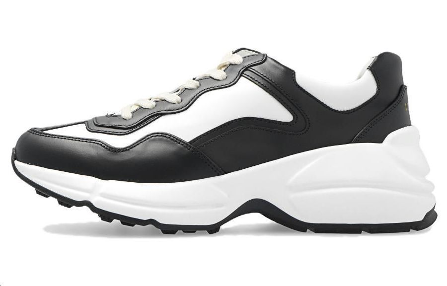 GUCCI Rhyton Low Top Sports Casual Shoes Women's Black White