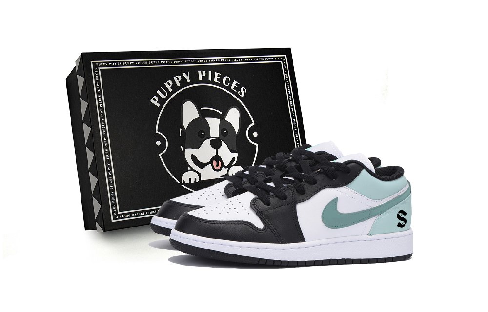 Jordan Air Jordan 1 Wear-Resistant Low-Top Vintage Basketball Shoes Men's Black