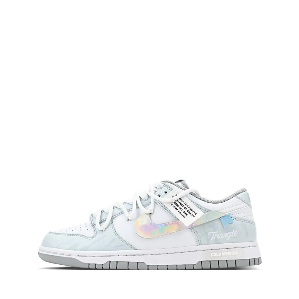 Nike Dunk Abrasion Resistant Low top Skateboard Shoes Unisex Blue
