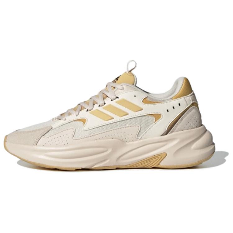 Adidas Ozwave Anti-Slip Wear-Resistant Low-Top Chunky Sneakers Unisex Ivory White