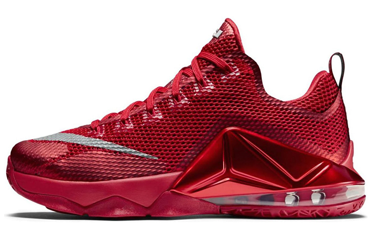 Nike Lebron 12 Basketball Shoes Men Low-Top University Red/Reflective Silver/Sports Red/Black