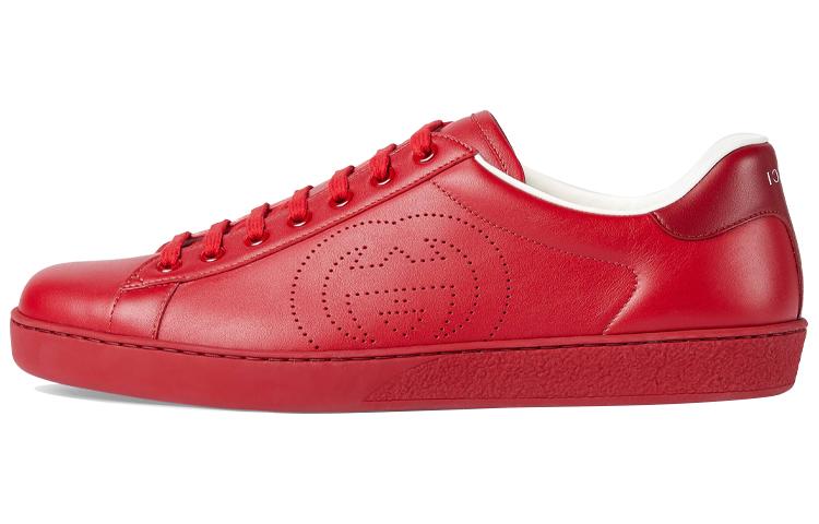 GUCCI Ace 'Interlocking G Hibiscus Red'