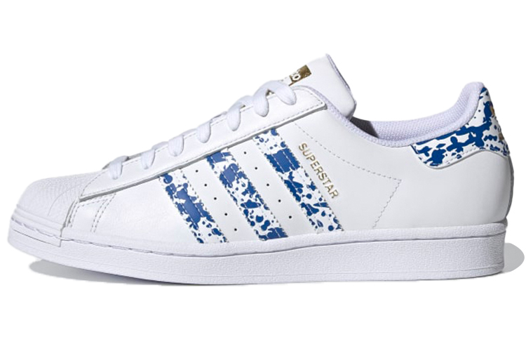 Adidas Originals Superstar 'White Blue Splatter'