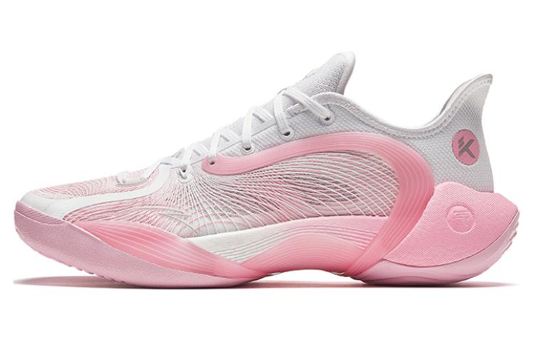 Anta Three Points Of Rain 2 Generations Shock Absorbers Slip Resistant Low top Basketball Shoes Men's Pink Lake