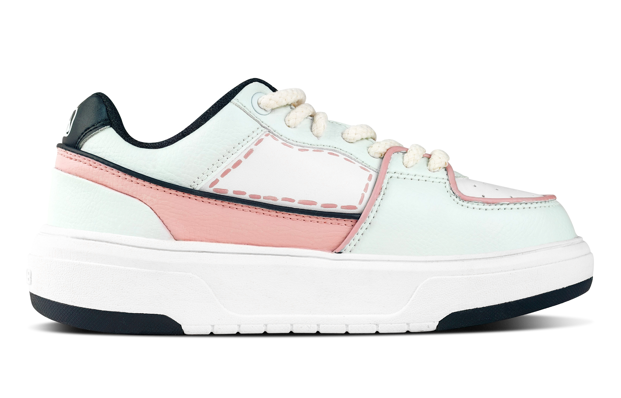 MLB Chunky Liner Abrasion Resistant Low Top Skateboard Shoes Women's Green White