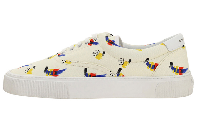 SAINT LAURENT Yves Low-Top Stylish Skateboarding Shoes Women's White