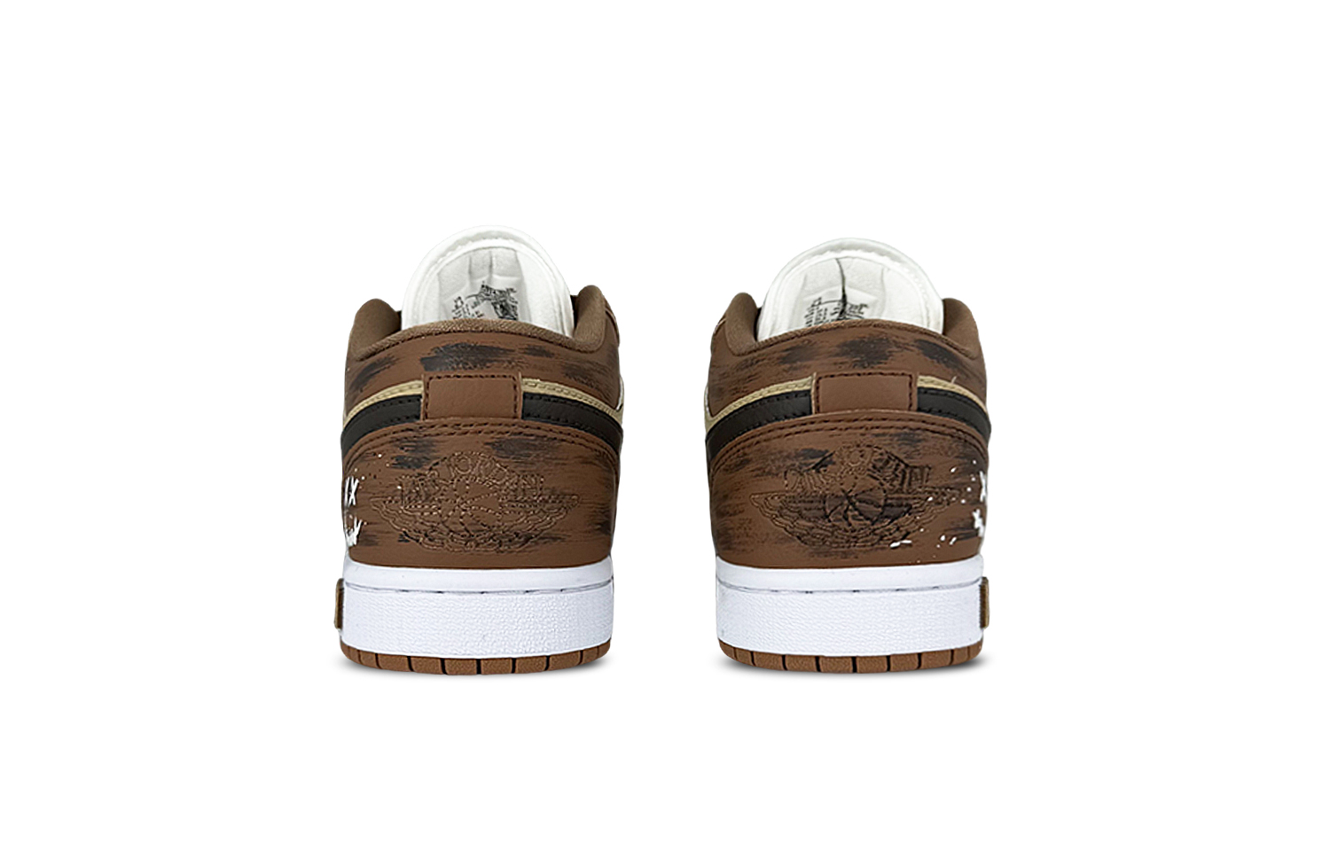 Jordan Air Jordan 1 Lucifer Abrasion Resistant Low top Vintage Basketball Shoes Unisex Brown купить в интернет-магазине Yoocart с быстрой доставкой по России.