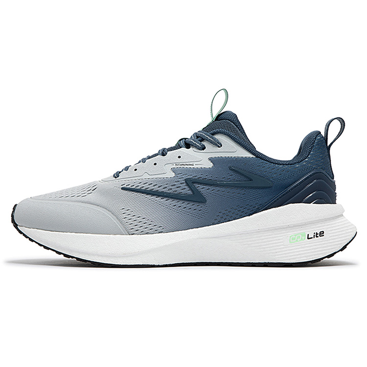 361° Popping Foam Anti Slip Wear Resistant Low Top Casual Running Shoes Men's Nostalgic Blue