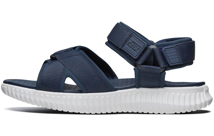 Skechers Men Elite Flex Sport Casual Sandals Navy